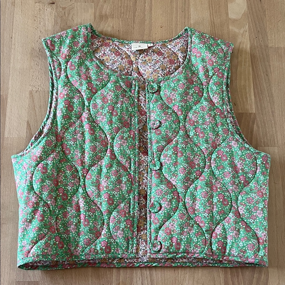 Oak Meadow Floral Quilted Vest